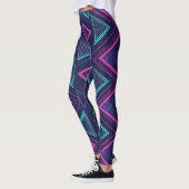 Neon Pulse Geometry Leggings (Gauche)
