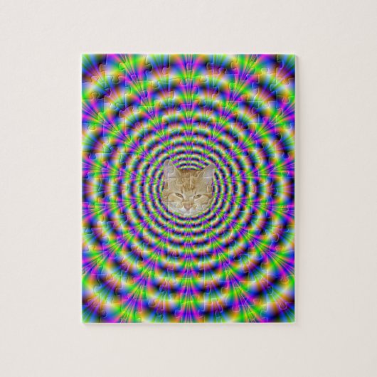 Neon Pulse Puzzle + cat Legpuzzel (Verticaal)