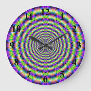 Neon Pulse Wall klok