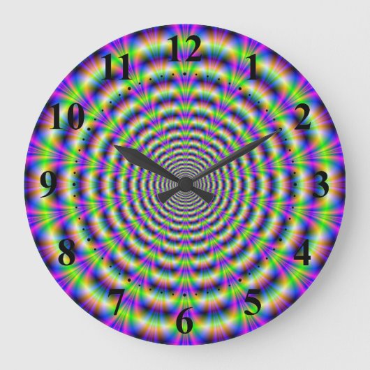 Neon Pulse Wall klok (Voorkant)