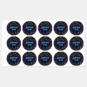 Neon Purim Labels (Vel)