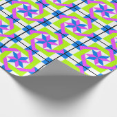 Neon Quilt Squares Cadeaupapier (Hoek)