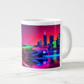 Neon Racer Mug - 80s voiture de sport rétro-futuri (Devant droit)