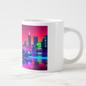 Neon Racer Mug - 80s voiture de sport rétro-futuri (Droite)