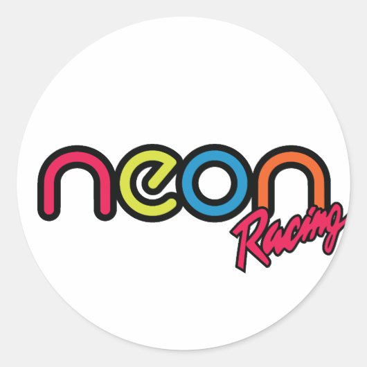 Neon Racing Stickers (Voorkant)