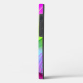 Neon Rainbow Abstract Design Coque-Mate coque ipho (Verso / Gauche)