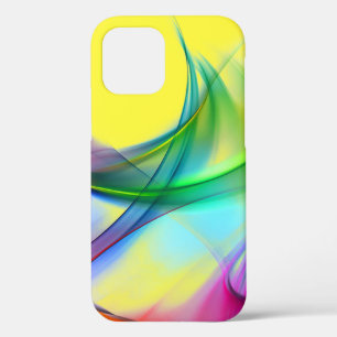 Neon Rainbow Abstract Design Coque-Mate coque ipho