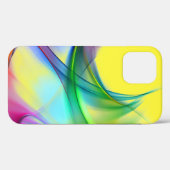 Neon Rainbow Abstract Design Coque-Mate coque ipho (Verso (horizontal))
