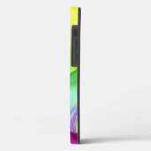Neon Rainbow Abstract Design Coque-Mate coque ipho (Verso / Gauche)