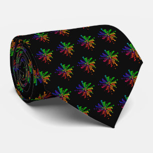 Neon Rainbow Art Stropdas