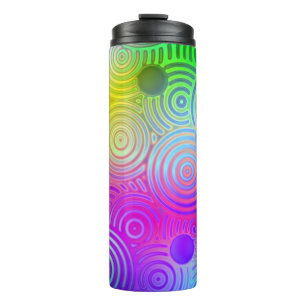 Neon Rainbow Design Thermosbeker