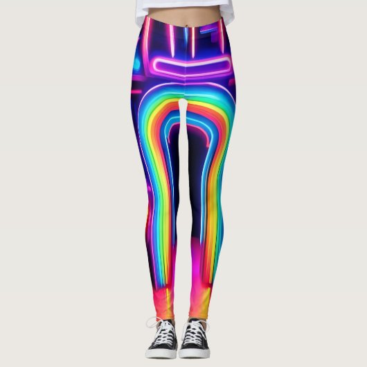 Neon Rainbow Gateway Leggings (Voorkant)