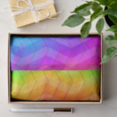 Neon Rainbow Herringbone Gift Bag Tissuepapier (Geschenk)