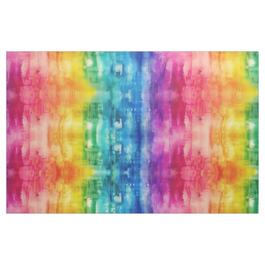 Neon Rainbow Ice Tie Dye Stof (Yard (91,4 cm))