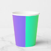 Neon Rainbow Ombre gradiënt Blur Abstract Design Papieren Bekers (Rechts)