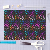 Neon Rainbow Polka Dots Tissuepapier (Craft)