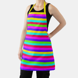 Neon Rainbow Stripe Schort
