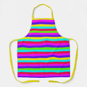 Neon Rainbow Stripe Schort (Voorkant)