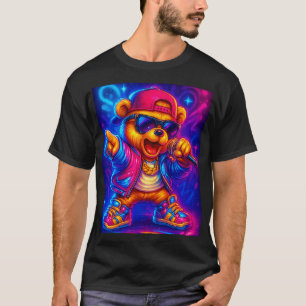 Neon Rapper Beer – Glow-in-the-Donker Hip Hop Stre T-shirt