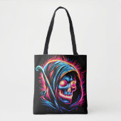 Neon Reaper Glow - Skull Bag Draagtas (Voorkant)