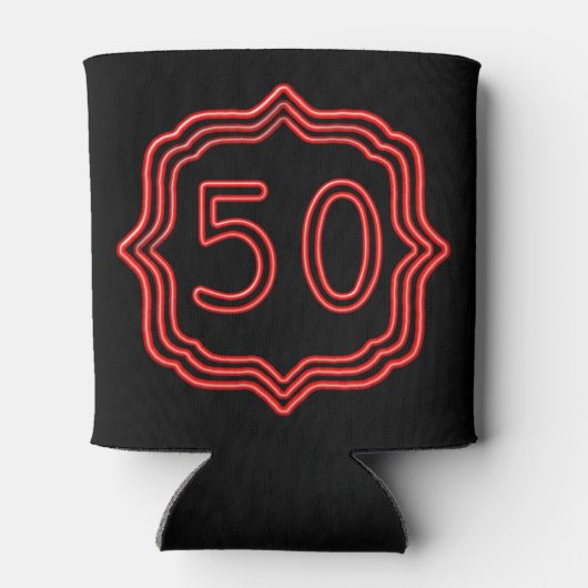 Neon Red 50 Blikjeskoeler (Achterkant)