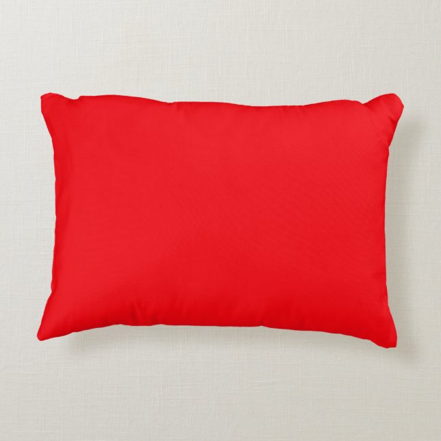 Neon Red Accent Kussen (Achterkant)