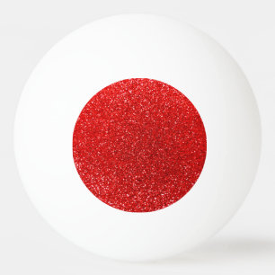 Neon red glitter pingpongballen
