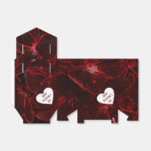 Neon Red Violas Bedankdoosjes (Uitgevouwen)