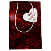 Neon Red Violas Medium Gift Bag Medium Cadeauzakje (Voorkant)