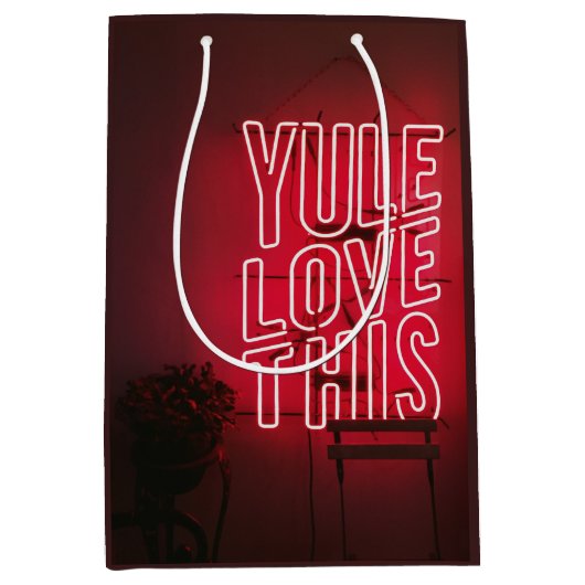 Neon Red Yule houdt van dit Medium Cadeauzakje (Voorkant)