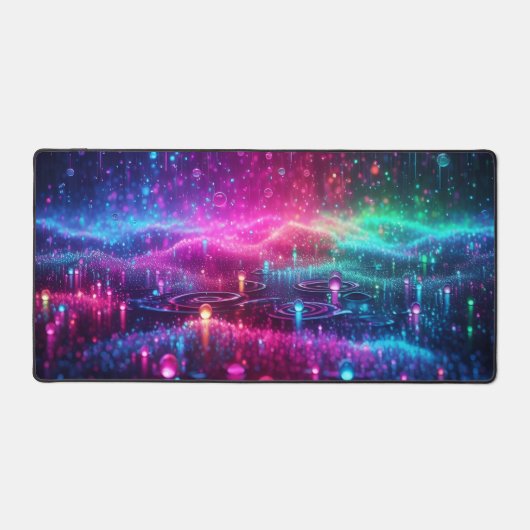 Neon Regendruppels Bureaumat (Voorkant)