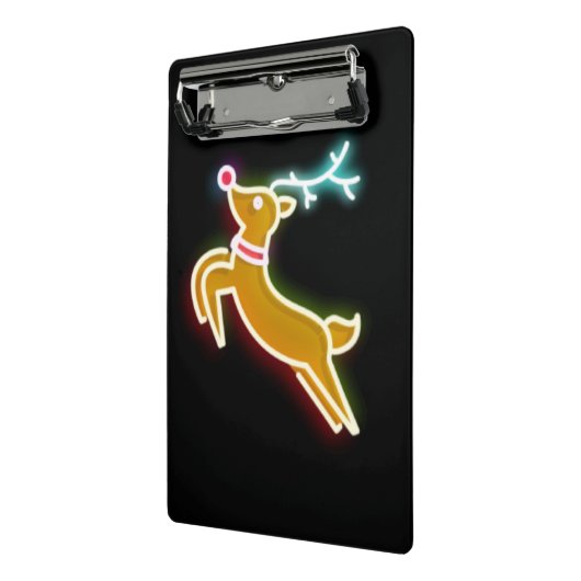 Neon rendier mini klembord (Angled2)
