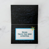 Neon Retirement Marquee op Brick Kaart (Binnen)