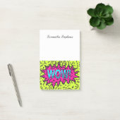 Neon Retro 80's 90's gekraakt Wow! Typografie Post-it® Notes (Kantoor)
