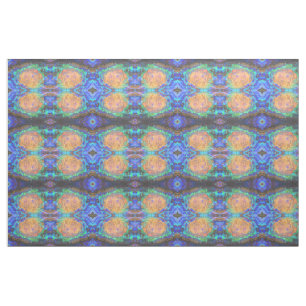 Neon Retro Geometrische Horizontale Streep Mozaïek Stof
