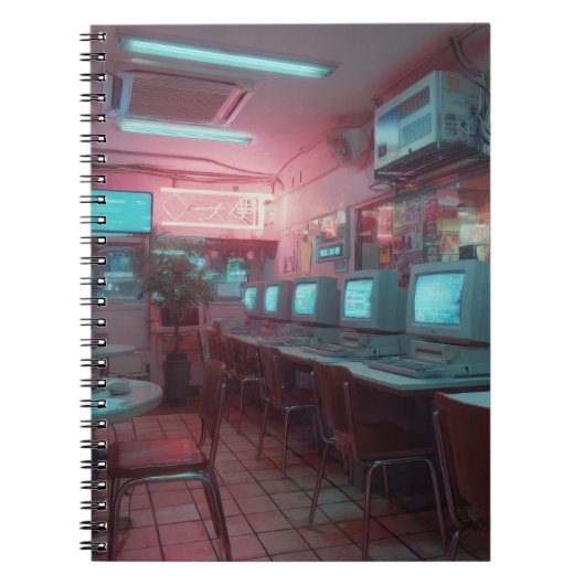 Neon Retro Internet Café Carnet (Devant)