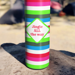 Neon Retro kerstband  Thermosbeker