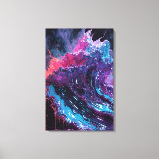 Neon Reverie Canvas Afdruk (Voorkant)