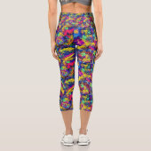 Neon Rewind Capri Leggings 80's (Verso)