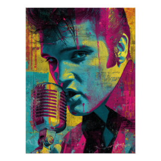 Neon Rock Legend Perfect Poster