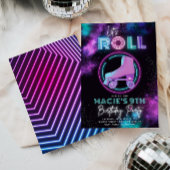 Neon Roller Patinage Invitation | Patinage