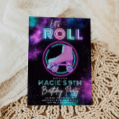 Neon Roller Skating Invitation | SCHAATS Kaart