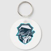Neon Ronin: Shadow Blade Crest Sleutelhanger (Achterkant)