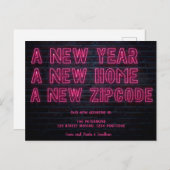 néon rose cool signe un nouveau faire-part mobile (Devant / Derrière)