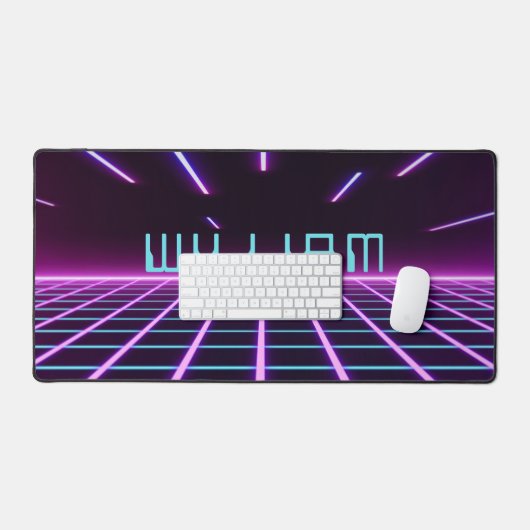 Neon rose futuriste Retro Style 80s jeu vidéo (Clavier et souris)