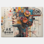 NEON ROSE MAGNEET (Voorkant)