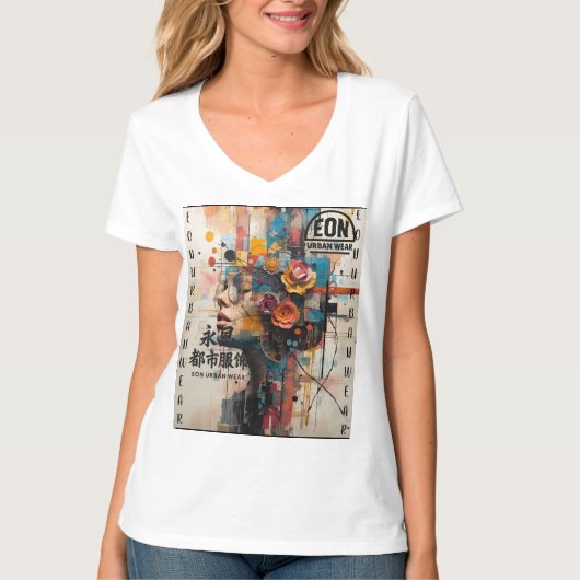 NEON ROSE T-SHIRT (Voorkant)