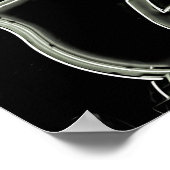 Neon "Route 66" Foto Poster (Hoek)