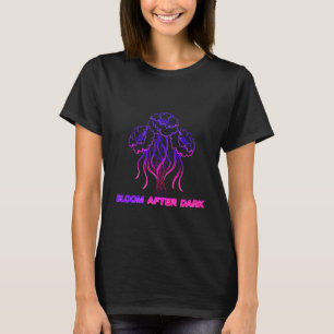 Neon Roze Abstracte Bloem - Trillende BT-Shirt T-shirt