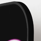 Neon roze/blauw hart Valentijnsdag mok Pickleball Paddle (Links Detail)